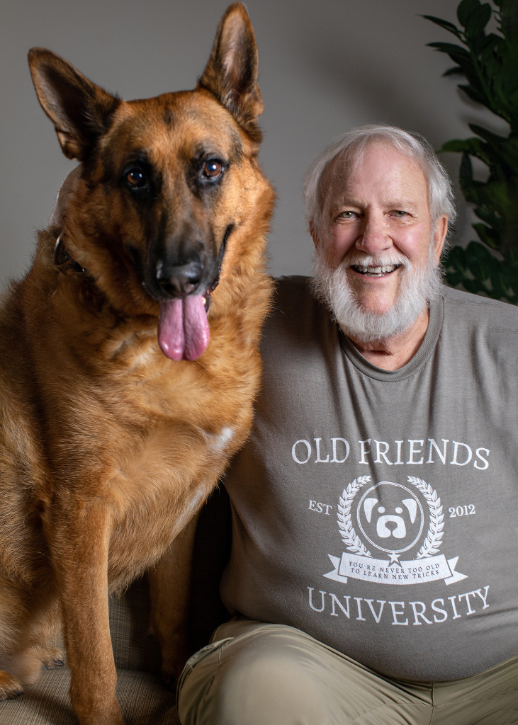 Michael Goodin with Luger